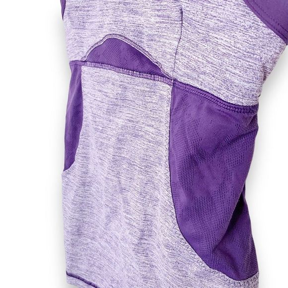 Lululemon Chaturanga Luxtreme Double Strap Tank Bra Top in Concord Grape, size 6 - Picture 7 of 15